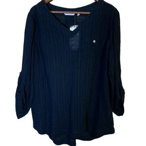 NWT Soft Surroundings Topanga gauze linen top